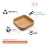 KIT BOWL QUADRADO DE BAMBU COM PEGADOR MÃOZINHA - 2PÇS - 3
