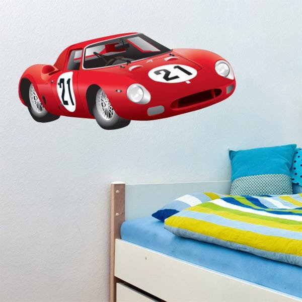 Adesivo de Parede - Carro de Corrida - N2201 - 1