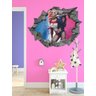 Adesivo 3D Buraco na Parede Arlequina Papaizinho Coringa Dc - 2