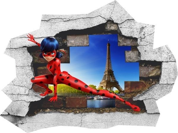 Autocolante infantil de parede Ladybug, Miraculous