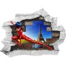 Adesivo 3D Buraco na Parede Miraculous Ladybug Desenho - 1