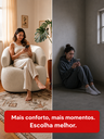 Ver imagem 4 de Kit 2 Poltrona Orgânica Chloe Boucle Bege Redonda Decorativa com Almofada Plumante - Arkell