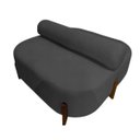 Ver imagem 3 de Poltrona Sofá Ilha Pequeno Lojas Orgânico Dois Lados Bouclé Cinza