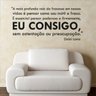 Adesivo de Parede Frase - Eu consigo - N8007 - 1