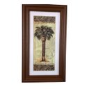 Ver imagem 1 de Quadro moldura marrom Royal Palm com vidro antirreflexo (20 x 35 cm)