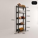 Ver imagem 5 de Armário Multiuso para Cozinha 5 Prateleiras Movlar