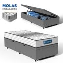 Ver imagem 6 de Cama Box Baú com Colchão de Molas Ensacadas Double Face Essence Probel Solteiro 88cm
