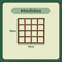 Ver imagem 4 de Treliça Jardim Vertical Eucalipto 70x70 Cm Stain Mogno