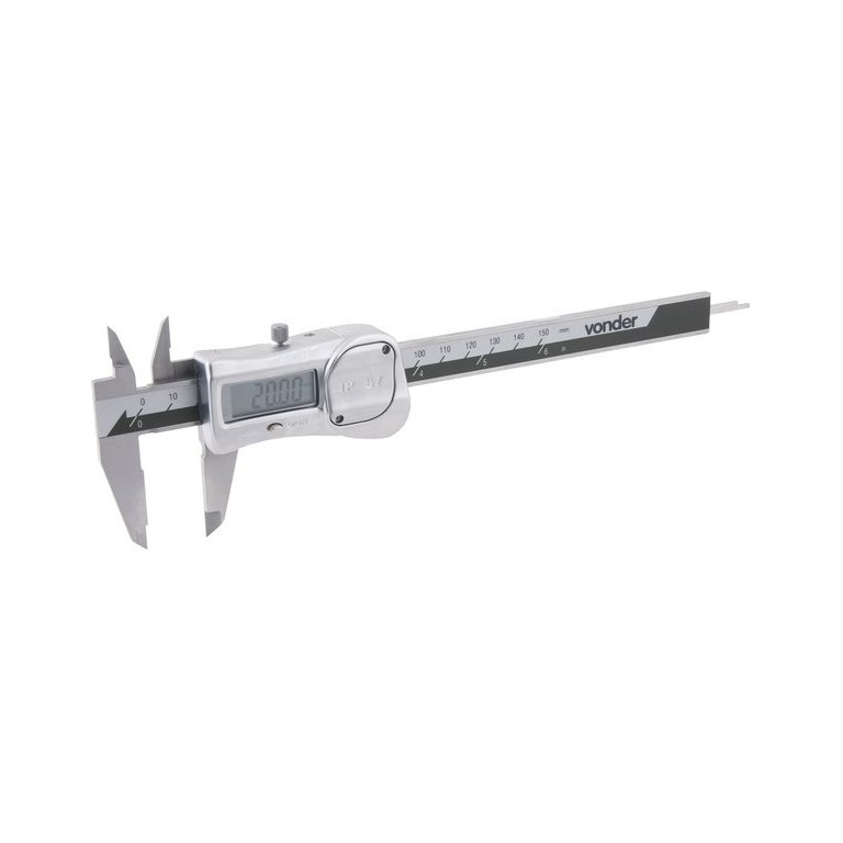 Paquímetro Universal Digital Corpo em Aço Inox 150 Mm/vonder