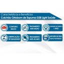 Ver imagem 3 de Colchão Casal Espuma D28 Light Saúde (138x188x16) - Ortobom
