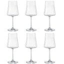Ver imagem 1 de Jogo 6 Taças Cristal Ecol Vinho Branco 360ml Linha Xtra Fundo Quadrado Bohemia