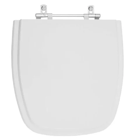 Assento Sanitario Poliester City Cinza Prata para vaso Celite