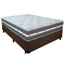 Ver imagem 1 de Cama Box Casal Suede + Colchão Anjos Black Graphite Molas Ensacadas 138x188x64cm Marrom