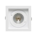 Ver imagem 1 de Kit 12 Spots Embutir Recuado Quadrado Dicroica Mr16 + 12 Lâmpadas Led Dicroica Inclusas Cor:branco;c
