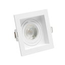 Ver imagem 2 de Kit 12 Spots Embutir Recuado Quadrado Dicroica Mr16 + 12 Lâmpadas Led Dicroica Inclusas Cor:branco;c