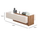 Ver imagem 3 de Mesa De Centro Milão Com Espelho - Lukaliam Móveis Off White