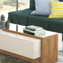 Ver imagem 2 de Mesa De Centro Milão Com Espelho - Lukaliam Móveis Off White