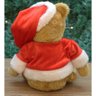 Enfeite Natal Urso de Pelúcia Roupa e Gorro Natalino 23cm - 4