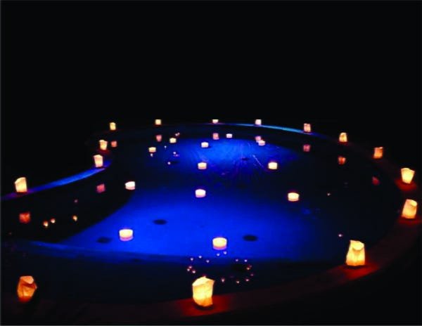 Velas Luminárias Flutuante para Piscina Casamentos - 20 Unidades - 1