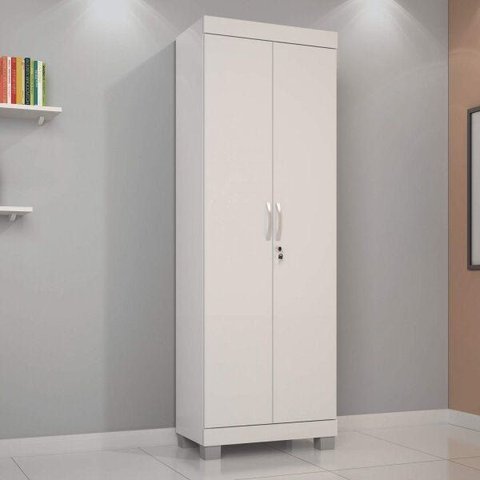 Armário para Escritório 2 Portas com Chave Mucuri Branco