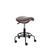 Cadeira Mocho Sela Semi Marrom Dentista Tatuador Estetica Manicure Odontologia Consultorio Luxo - 1