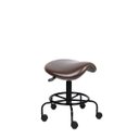 Ver imagem 2 de Cadeira Mocho Sela Semi Marrom Dentista Tatuador Estetica Manicure Odontologia Consultorio Luxo