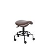 Cadeira Mocho Sela Semi Marrom Dentista Tatuador Estetica Manicure Odontologia Consultorio Luxo - 2