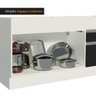 Balcão de Pia Armário de Cozinha 150 Cm 2 Portas e 2 Gavetas (sem Tampo e Pia) Branco/preto Glamy Ma - 9