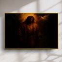 Ver imagem 1 de Quadro Decorativo Jesus e Espírito Santo em Formato de Pomba