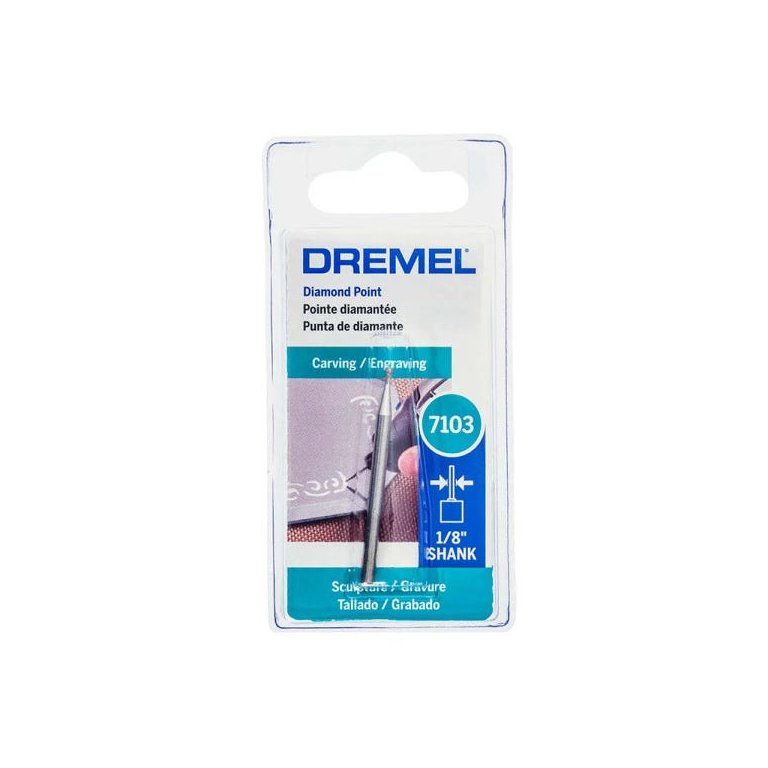 Ponta diamantada esférica 5/64" Dremel