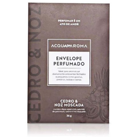 Envelope Perfumado Dia a Dia Cedro e Noz Moscada 36g - Acquaroma 36g