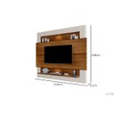 Ver imagem 4 de Painel Home com LED Suspenso para TV até 75 Polegadas Milão Carvalho/Off White