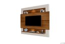 Ver imagem 3 de Painel Home com LED Suspenso para TV até 75 Polegadas Milão Carvalho/Off White