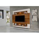 Ver imagem 1 de Painel Home com LED Suspenso para TV até 75 Polegadas Milão Carvalho/Off White