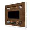 Painel Home com LED Suspenso para TV até 75 Polegadas Milão Malbec - 4