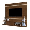 Painel Home com LED para TV até 75 Polegadas MDF Rio de Janeiro Malbec - 1