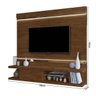 Painel Home com LED para TV até 75 Polegadas MDF Rio de Janeiro Malbec - 4