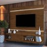 Painel Home com LED para TV até 75 Polegadas MDF Rio de Janeiro Malbec - 2