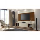 Ver imagem 2 de Rack com Painel Horizon 2.2 Off White com Natural - Moveisaqui