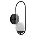 Ver imagem 7 de Kit 2 Arandelas de Parede Moderna Oval com Vidro Globo 12cm para Sala, Corredor, Quarto e Cabeceira