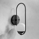 Ver imagem 5 de Kit 2 Arandelas de Parede Moderna Oval com Vidro Globo 12cm para Sala, Corredor, Quarto e Cabeceira