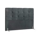 Ver imagem 1 de Cabeceira Cama Box Estofada Queen Queen Clean Suede Cinza - Simbal
