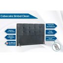 Ver imagem 2 de Cabeceira Cama Box Estofada Queen Queen Clean Suede Cinza - Simbal
