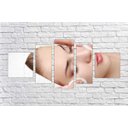 Ver imagem 3 de Quadro Decorativo Massagem Massoterapia Fisioterapia Salas Interiores Mosaico 5 Peças Com Moldura