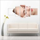 Ver imagem 1 de Quadro Decorativo Massagem Massoterapia Fisioterapia Salas Interiores Mosaico 5 Peças Com Moldura