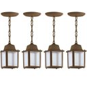 Ver imagem 1 de 4 Un Luminária Pendente Externo Colonial Marrom Alz15