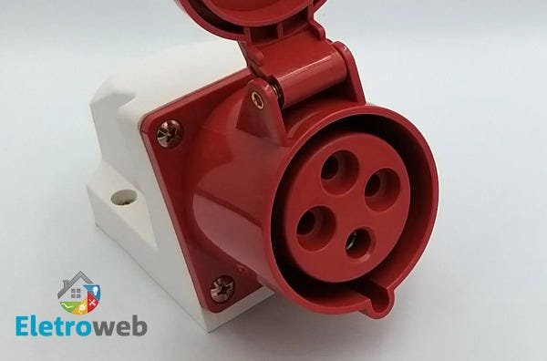 Tomada Industrial Sobrepor 16a-6h 3p+t 380v - 2