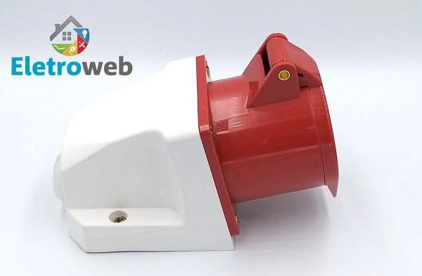 Tomada Industrial Sobrepor 16a-6h 3p+t 380v - 4