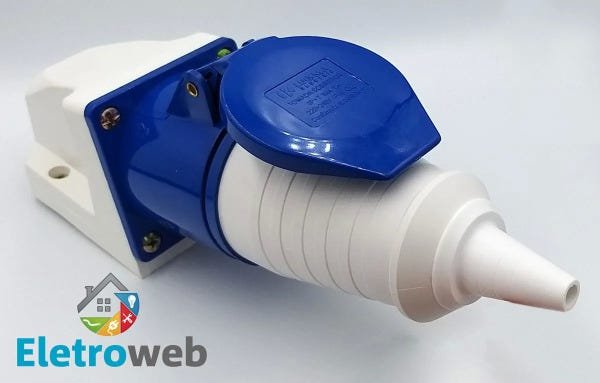 Tomada e Plug Industrial Sob. 32a-9h 3p+t 220v - 4