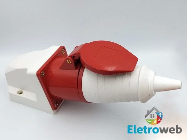 Tomada e Plug Industrial Sob. 16a-9h 2p+t 380v - 2